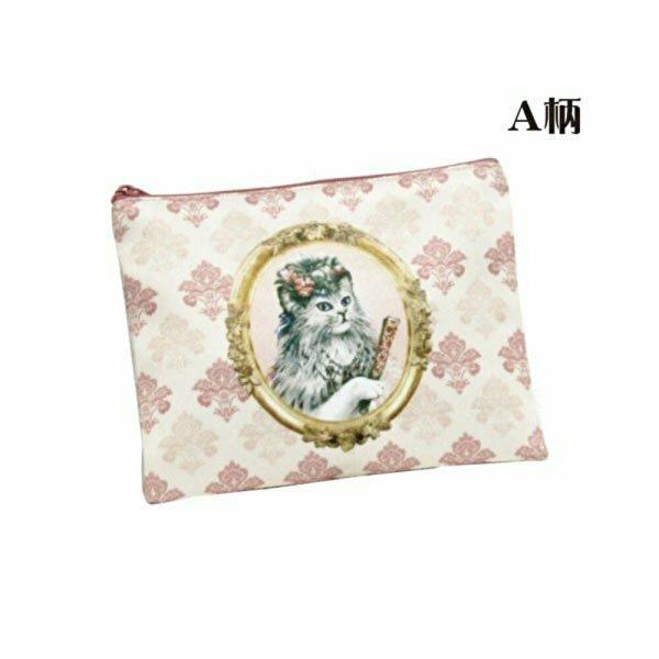 5％OFFクーポンあり★22日午後8時〜27日午前1時59分まで | セブリーヌキャット ポーチS レディース 小物入れ 化粧ポーチ コスメ マルチポーチ 猫 猫グッズ 買い回り 1000円ポッキリ 送料無料