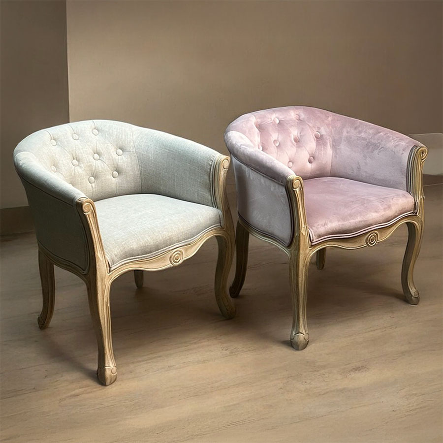 【5％OFFクーポン｜19日20時〜26日01時59分までの期間限定】2色展開 フレンチインテリア 1人掛け アームチェア おしゃれ 輸入家具 肘掛け椅子 アンティーク調 輸入家具 輸入インテリア クラシック シャビーシック