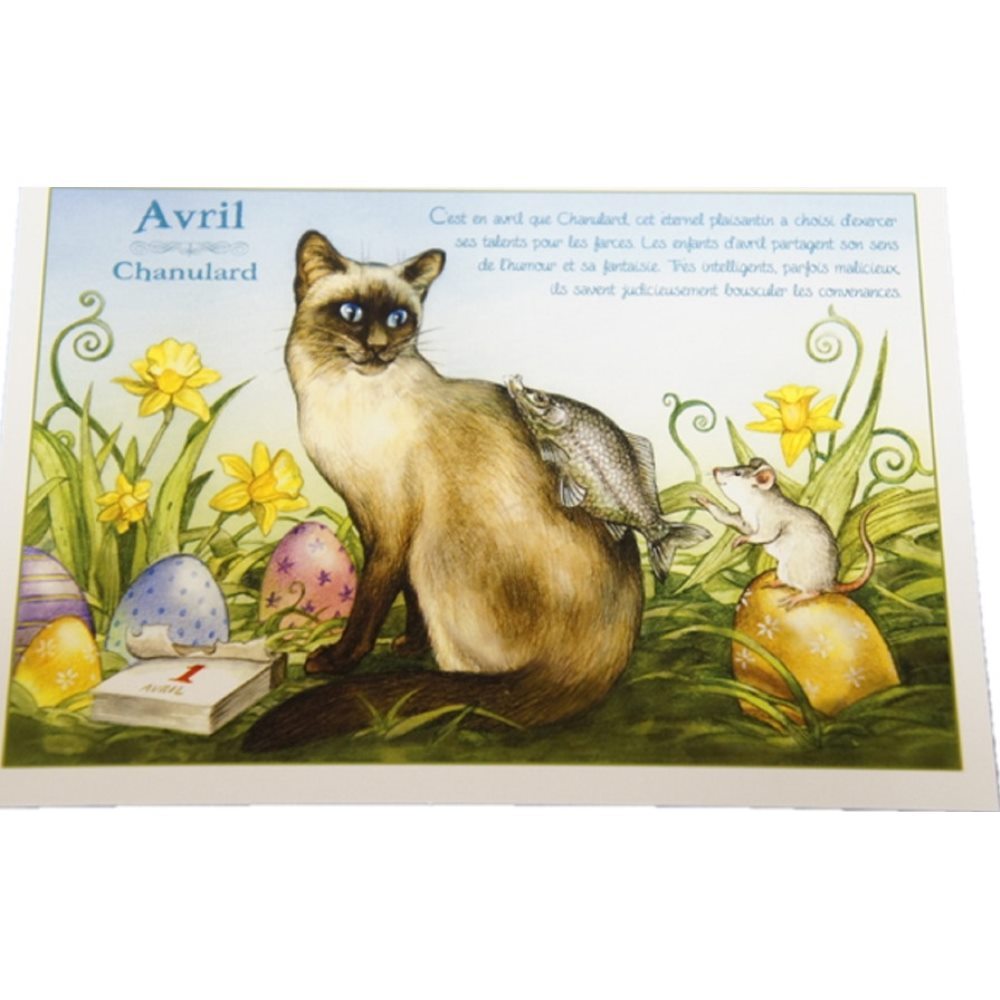 セブリーヌキャット フランス製 キャット ポストカード 猫 ネコ はがき 絵葉書 絵はがき 絵ハガキ 可愛い 猫 猫グッズ ねこ雑貨 おしゃれ