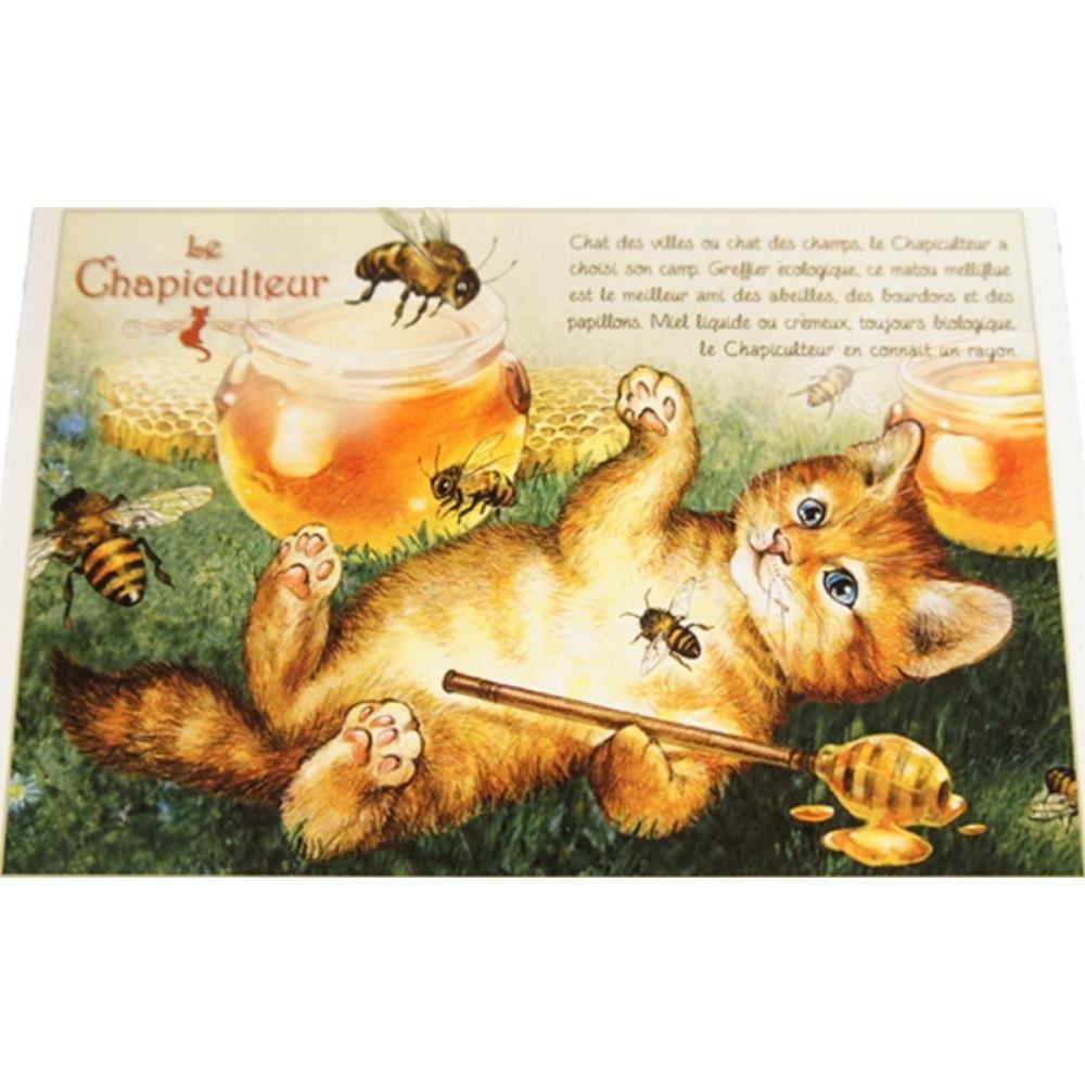 セブリーヌキャット フランス製 キャット ポストカード 猫 ネコ はがき 絵葉書 絵はがき 絵ハガキ 可愛い 猫 猫グッズ ねこ雑貨 おしゃれ