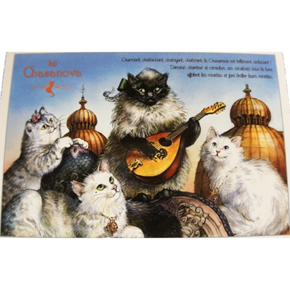 セブリーヌキャット フランス製 キャット ポストカード 猫 ネコ はがき 絵葉書 絵はがき 絵ハガキ 可愛い 猫 猫グッズ ねこ雑貨 おしゃれ