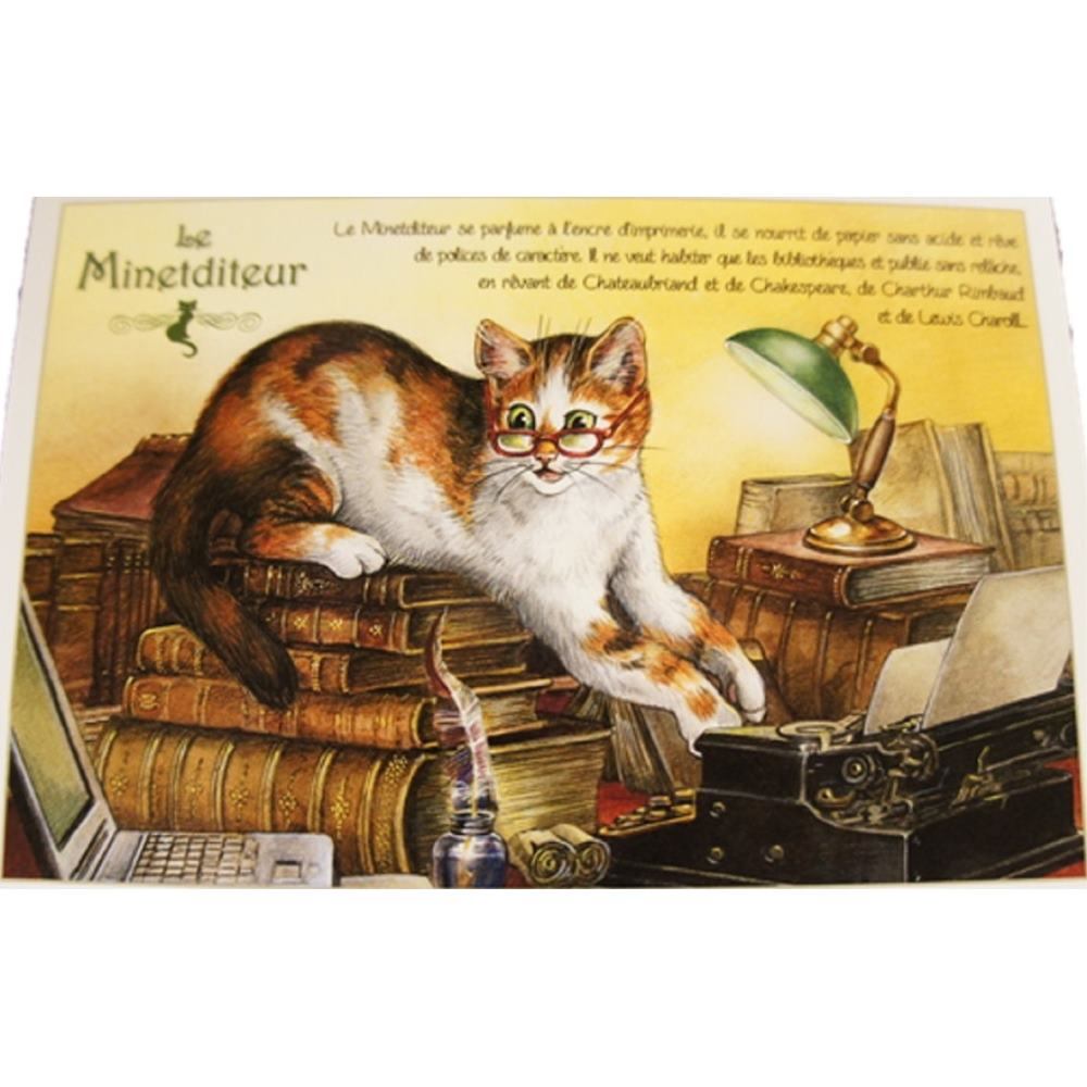 セブリーヌキャット フランス製 キャット ポストカード 猫 ネコ はがき 絵葉書 絵はがき 絵ハガキ 可愛い 猫 猫グッズ ねこ雑貨 おしゃれ