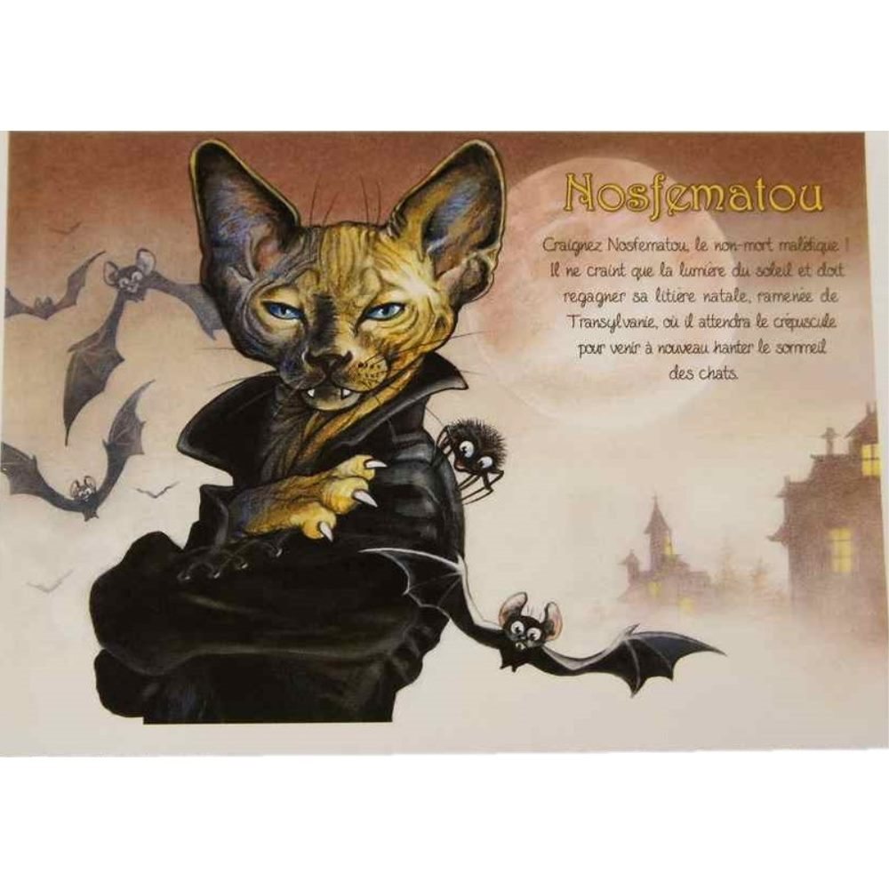 セブリーヌキャット フランス製 キャット ポストカード 猫 ネコ はがき 絵葉書 絵はがき 絵ハガキ 可愛い 猫 猫グッズ ねこ雑貨 おしゃれ