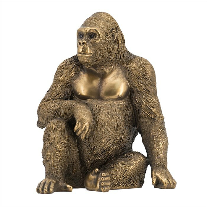 オブジェ ゴリラ リアル 置物 北欧 動物 アニマル シャビーシック 雑貨 おしゃれ 可愛い 風水 開運 [2]