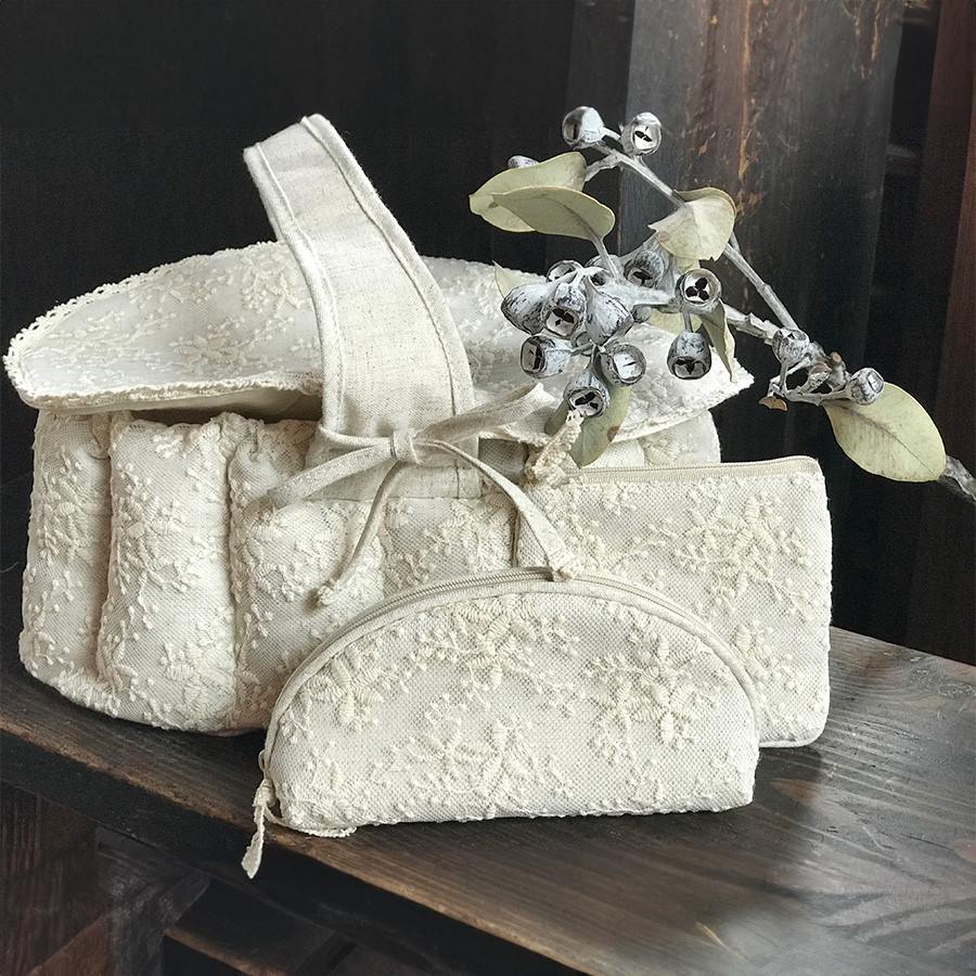 樂天商城 - 【5％OFFクーポン｜9日20時〜16日1時59分までの期間限定】cotton flora マスクケース 21x13cm おしゃれ かわいい ギフト プレゼント