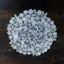 crystal marguerite ドイリー 30x30cm 花瓶敷き 敷物 おしゃれ かわいい ギフト プレゼント