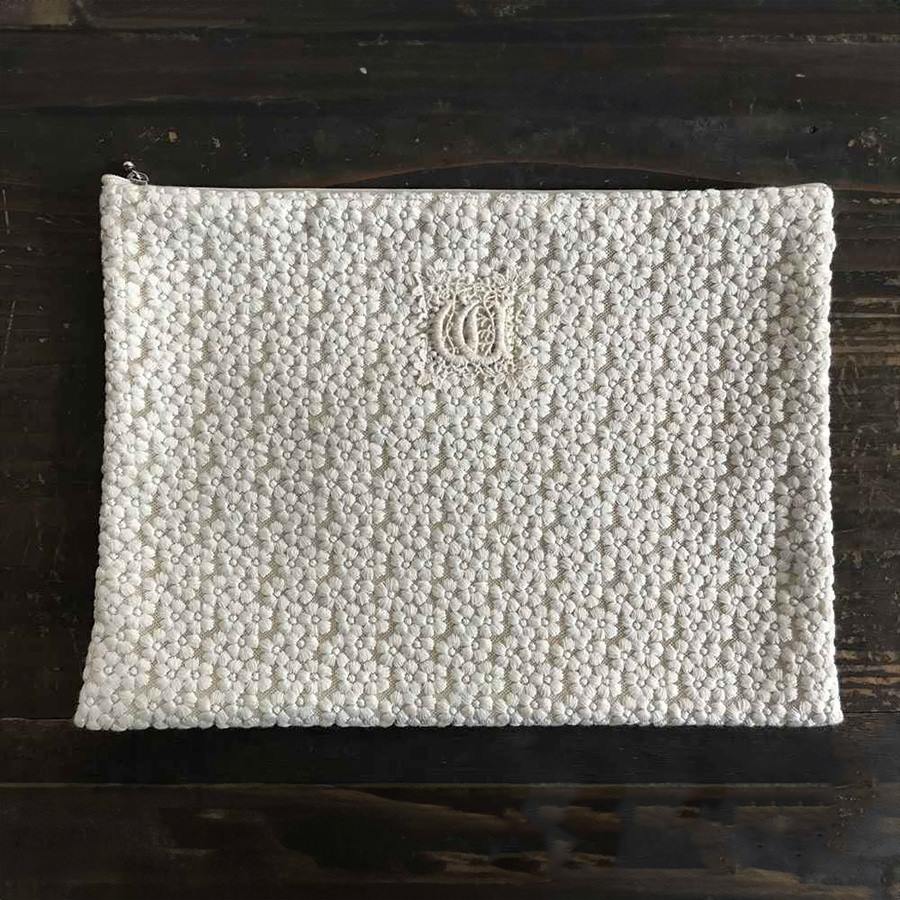 乐天商城 - nuage debfleurs フラットポーチL 22x30cm 小物入れ 化粧ポーチ コスメ マルチポーチ おしゃれ かわいい 大きめ バッグインバッグ