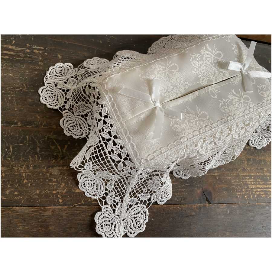 ティッシュボックスカバー white rose ホワイトローズシリーズ ティッシュボックスカバー white rose ホワイトローズシリーズ