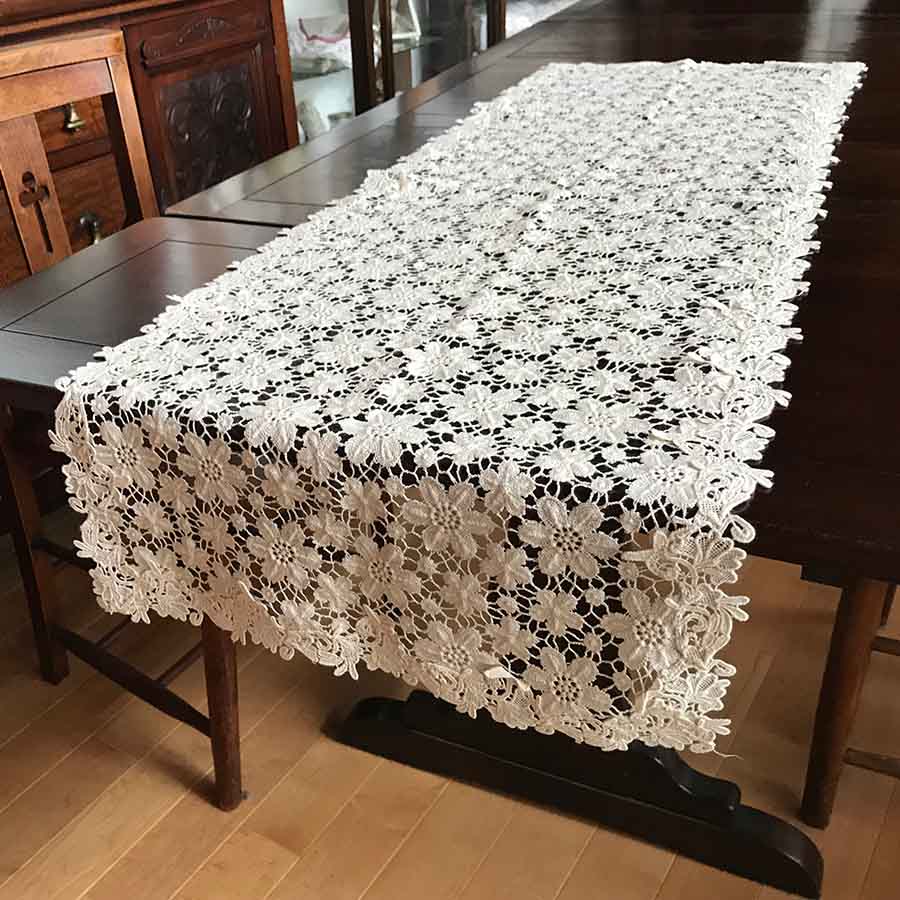 antique fleur テーブルセンター 40x120cm おしゃれ かわいい ギフト プレゼント 母の日 ギフト プレゼント ラッピング無料