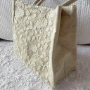 Cotton Flower ショッピングバッグ 35x30x18cm おしゃれ かわいい レディース おでかけ トートバッグ サブバッグにも ギフト プレゼント ラッピング無料