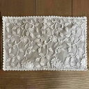 楽天ヴィヴィアン 輸入雑貨専門店P5倍！17日10時まで｜Cotton Flower interior テーブルセンター 25x40cm おしゃれ かわいい 母の日 ギフト プレゼント ラッピング無料