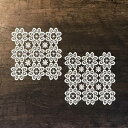 【5%OFFクーポン ~26日01時59分までの期間限定クーポン】 all lace コースター4枚セット 2カラー おしゃれ かわいい ギフト プレゼント
