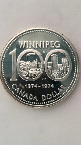 Toys, Hobbies, Games - 1974年カナダ500ドル銀貨、ウィニペグ100周年記念、プルーフ