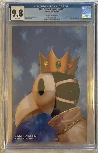 Hail Crow, King of Hell #1 Drake Homage Javan Jordan CGC 9.8 Fan Expo Canada商品について状態：新品同様：新品のように見えますが、すでに読まれています。表紙には目立った摩耗はなく、ダストジャケットは…状態について詳細はこちら種類：コミック形式：単行本時代：近代（1992年以降）ジャンル：アメリカコミックグレード：9.8 ニアミント/ミント専門鑑定士：CGC対象読者：一般読者販売単位：単行本注意事項注意事項以下の注意事項をご理解のうえ、ご購入ください。◆ 商品の状態について中古コミック・ヴィンテージコミックは、経年によるヤケ・シミ・折れ・スレ・小傷などがある場合がございます。コンディションは写真および説明文でできる限り正確にお伝えしておりますが、状態に強いこだわりのある方はご購入前にお問い合わせください。◆ ページ状態について古いコミックの場合、紙質の経年変化によりヤケ・色変化・軽微な破れ・書き込みなどが見られる場合がございます。閲読に支障のない範囲の経年劣化については、アンティーク商品の特性としてご了承ください。◆ 付属品について帯・特典・チラシ・付録などは、商品説明に記載がある場合のみ付属します。記載がない場合は付属しておりませんのでご了承ください。◆ 在庫状況について当店の商品は海外ディーラー・コレクターから取り寄せている場合がございます。ご購入のタイミングによっては在庫切れとなる場合がございます。その際はご連絡のうえ、ご注文をキャンセルさせていただく場合がございますのでご了承ください。◆ 価格変動について希少コミック・ヴィンテージコミックは市場価格の変動が大きく、相場変動により追加料金をお願いする場合がございます。追加料金に同意いただけない場合には、ご注文のキャンセルが可能です。◆ 配送についてお届けまでに通常 2〜3週間程度 かかる場合がございます。海外の祝日・天候・税関手続きなどにより配送が遅れる場合がございます。◆ ご注文後の取り扱いご注文と同時に商品のお取り寄せを開始するため、ご注文確定後のお客様都合によるキャンセルは承っておりません。◆ 商品の色味について撮影環境やモニター設定により、表紙の色味や質感が実際の商品と異なる場合がございます。◆ その他サービスについて海外コミックの輸入代行も承っております。ショップに掲載されていない商品でもお探し可能ですので、お気軽にお問い合わせください。また、業者販売やまとめ買いの場合、割引対応も可能です。