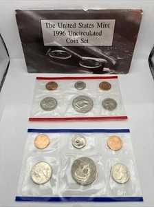 アメリカ合衆国造幣局 1996年 未使用コイン12枚セット（鑑定書付き、外箱付き）