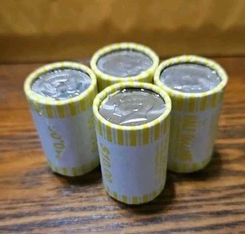ケネディハーフダラー未開封ロール！20枚入りロール！銀貨のエラーコインを探してみよう