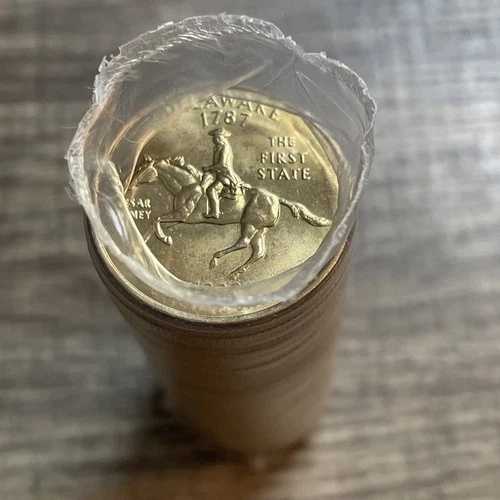 1999年 D デラウェア州 25セント硬貨 40枚ロール 未使用品 BU