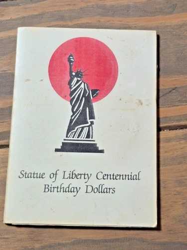自由の女神像建国100周年記念ドル硬貨6枚セット（カードホルダー入り）