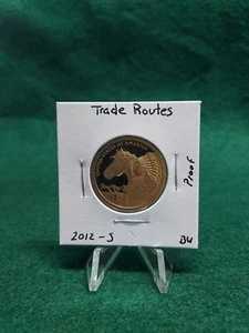2012年Sミント発行のネイティブアメリカン・ドル硬貨、プルーフ貨幣、交易ルート。