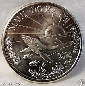 ハワイ マウイ トレード ドル クジラ 2006年 クニ硬貨 未使用