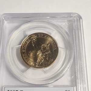 PCGS 2007-P ジェームズ・マディソン大統領1ドル札 MS65 初日発行 ポジションB