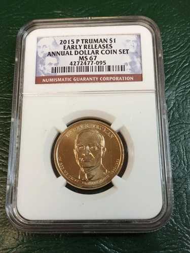 2015年 P ハリー・S・トルーマン早期発行ドル - MS67 - NGC