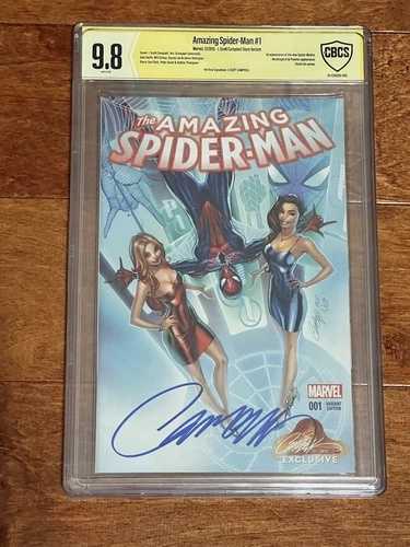 アメイジング・スパイダーマン #1 CBCS 9.8 J.スコット・キャンベル直筆サイン入りバリアント 2015 マーベル