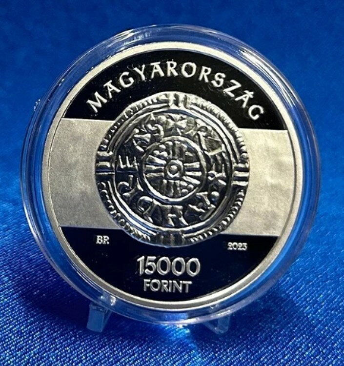 2023年ハンガリー国王アンドラーシュ1世銀貨 15000フォリント UNC