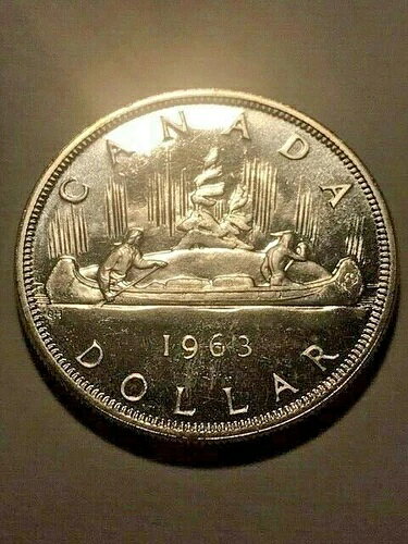 1963年カナダ銀貨 P.L. Unc++ #20413