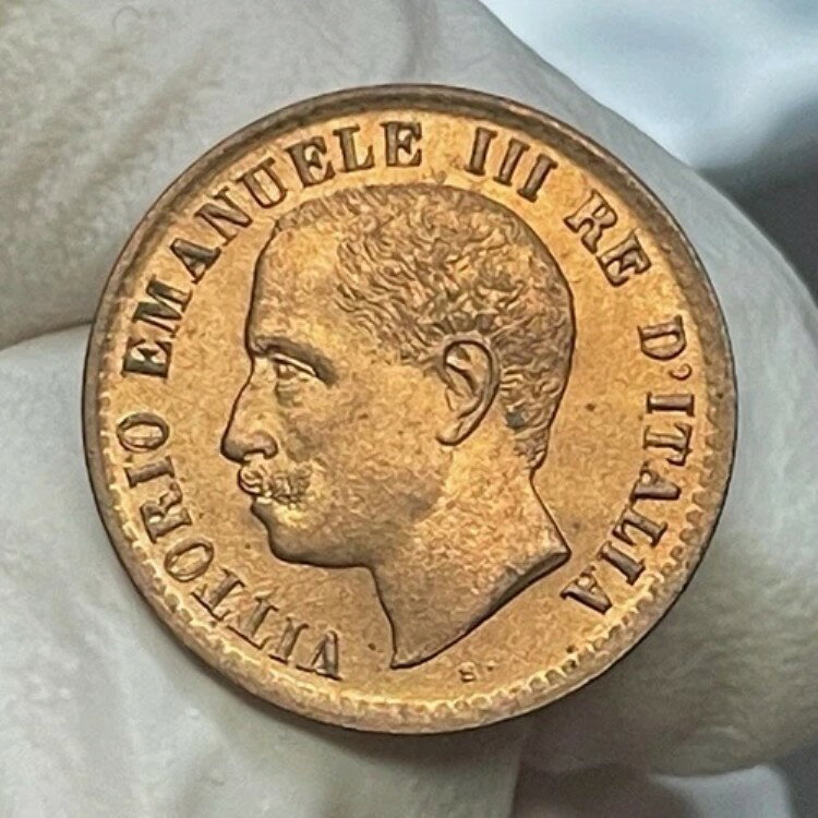 ?? イタリア 1 Centesimo 1904 ローマ KM# 35 CHOICE RED UNC