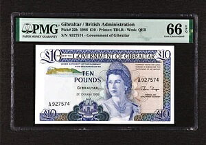 1986 GIBRALTAR - 10 POUNDS - P#22b - EPQ 66 - GEM UNC商品について販売者メモ「まず説明文をお読みください」流通/非流通種類：紙幣発行年：1986年国：ジブラルタルグレード：66グレード表示：EPQ/PPQ製造国/地域：ジブラルタル認証：PMG注意事項以下の注意事項をご理解のうえ、ご購入ください。◆ 鑑定グレード・真贋について当店では、PCGS・NGC など主要鑑定機関の評価基準を基準に商品情報を記載しております。鑑定済み商品の場合、鑑定番号（Cert No.）で真贋確認が可能です。未鑑定品は、あくまで当店の知見に基づく評価となり、鑑定結果を保証するものではございません。◆ アンティーク特有の状態についてアンティークコイン・紙幣は、経年による小傷・変色・シミ・汚れなどがある場合がございます。コンディションは写真と説明文でできる限り正確にお伝えしておりますが、細部にこだわる方はご購入前にお問い合わせください。◆ 付属品についてコインボックス・証明書（COA）などの付属品は、商品説明に記載がある場合のみ同梱されます。記載がない場合は付属しませんので、あらかじめご確認ください。◆ 在庫状況について 当店の商品は海外から取り寄せております。ご購入のタイミングによっては在庫切れとなる場合がございます。その際はご連絡のうえ、ご注文をキャンセルさせていただく場合がございますので、あらかじめご了承ください。 ◆ 価格変動について 希少性の高い商品は市場価格の変動により、追加料金をお願いする場合がございます。追加料金に同意いただけない場合には、ご注文のキャンセルが可能ですので、ご安心ください。◆ 配送について お届けまでに通常2〜3週間ほどかかります。 海外の祝日や天候、税関手続きにより通常より配送が遅れる可能性がございます。 ◆ ご注文後の取り扱いご注文と同時に商品のお取り寄せを開始するため、ご注文確定後にお客様都合によるキャンセルは承っておりません。予めご了承下さい。◆ 保証について 商品説明に英語で「保証（warranty）」と記載があっても、日本国内では適用されませんのでご了承ください。 当店では、商品到着後7日以内の初期不良に限り、対応させていただきます。 （返品規約の詳細については、楽天市場内の会社概要欄下部をご参照ください。）◆ 商品の色・素材感について 撮影環境やモニター設定により、実際の商品と色味や質感が異なる場合がございます。 ◆ その他サービスについて 海外製品の輸入代行も承っております。ショップに掲載されていない商品でもお探し可能ですので、お気軽にご相談ください。 尚、業者販売（業販）や複数購入の場合、割引対応も可能です。ご希望の方はお問い合わせください。