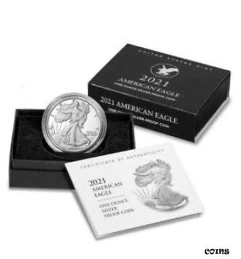 ڶ/ʼݾڽա ƥ    [̵] (3) American Eagle West Point (W) 2021 One Ounce Silver Proof Coin 21ean