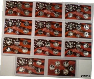 1999 〜 2008 年と 2009 年のシルバー プルーフ州および米国準州居住区1999 - 2008 plus 2009 Silver Proof State and U.S. Territory Quarters