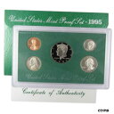 1995 S プルーフ セット 米国造幣局オリジナル 政府パッケージ OGP グッズ1995 S Proof Set U.S. Mint Original Government Packaging OGP Collectible(3)