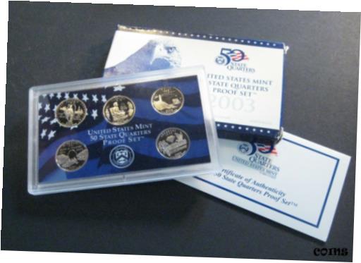 【極美品/品質保証書付】 アンティークコイン 硬貨 2003 United States Mint 50 State Quarters Proof Set - *Free Shipping Deal*(S834) [送料無料] #oof-wr-009189-822