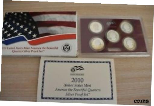 yɔi/iۏ؏tz AeB[NRC RC   [] 2010-S America Quarters Silver Proof Set & COA see note