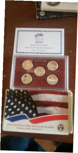  アンティークコイン コイン 金貨 銀貨  2009 US Mint SILVER Proof Quarters Set of 6 Quarters. DOC and U.S. Territories