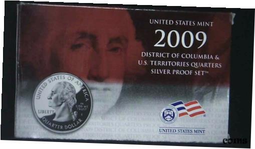  アンティークコイン コイン 金貨 銀貨  2009-S US Mint Territories Quarter Silver Proof Set 6 Coins 21ulcl0928-1