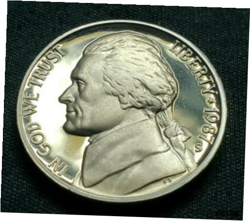 【極美品/品質保証書付】 アンティークコイン 硬貨 1987 S Deep Cameo Proof Jefferson Nickel, Free Ship! Buy 5 Items, Get 10% OFF [送料無料] #oof-wr-009193-1336