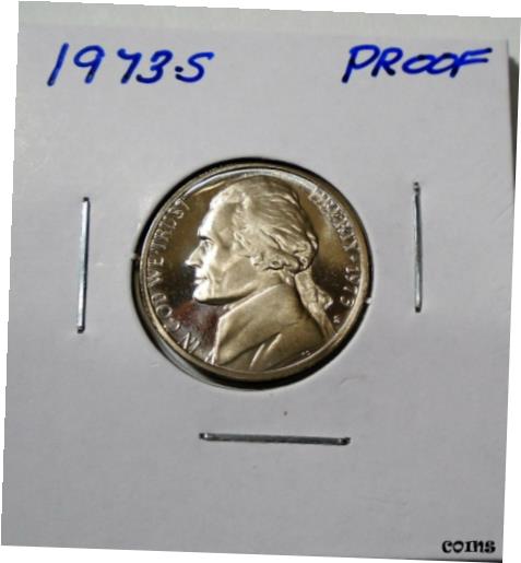 【極美品/品質保証書付】 アンティークコイン 硬貨 Nice 1973 s Proof Uncirculated Jefferson Nickel [送料無料] #oof-wr-009193-1713