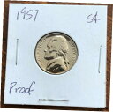 1957 ジェファーソン ニッケル プルーフ - すべてゴージャスなコイン1957 Jefferson Nickel Proof - All gorgeous coin(3)
