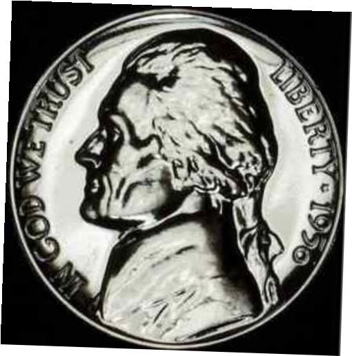 【極美品/品質保証書付】 アンティークコイン コイン 金貨 銀貨 [送料無料] 1956 Jefferson Nickel GEM Proof Coin - 65 Year OLD Proof Coin SWEET !! (D5)