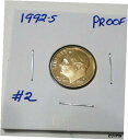 【極美品/品質保証書付】 アンティークコイン 硬貨 Nice 1992 s Proof Roosevelt Dime 2 送料無料 oof-wr-009203-1163