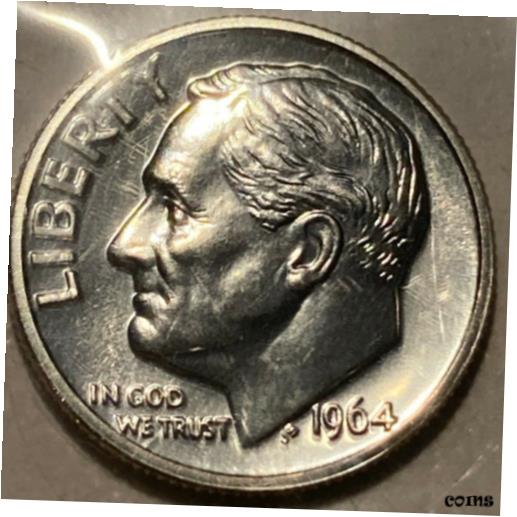 yɔi/iۏ؏tz AeB[NRC  GEM PROOF 1964 Roosevelt Silver Dime Last Year Philadelphia Proof In Cello #30 [] #sof-wr-009203-144