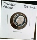 2014-S プルーフ ルーズベルト シルバー ダイム - 段ボール フリップ - WO82014-S PROOF ROOSEVELT SILVER DIME - IN CARDBOARD FLIP - WO8(3)