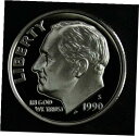 1990 S プルーフ ルーズベルト ダイム ☆☆ディープ ミラーズ ☆☆ プルーフ セットから新品 ☆☆ 4661990 S Proof Roosevelt Dime ☆☆Deep Mirrors ☆☆ Fresh From Proof Set ☆☆ 466