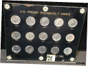 yɔi/iۏ؏tz AeB[NRC RC   [] U.S. PROOF ROOSEVELT SILVER DIME SET 1950 THROUGH 1964 IN CAPITAL HOLDER