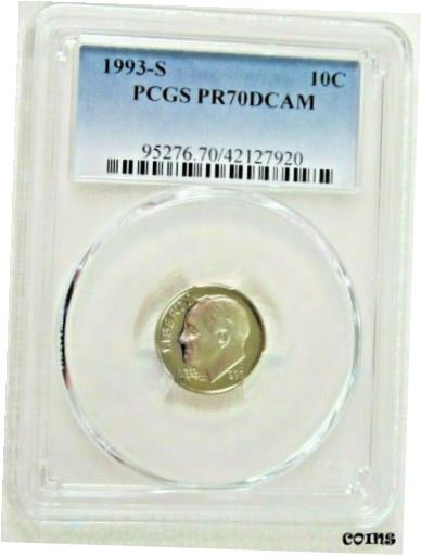 yɔi/iۏ؏tz AeB[NRC RC   [] 1993 S Clad Proof Roosevelt Dime - PCGS PR 70 DCAM Deep Cameo (N)