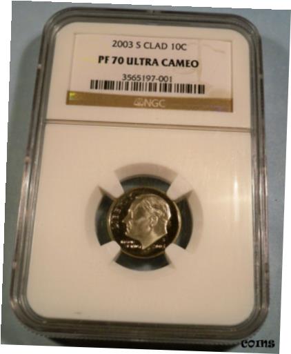 yɔi/iۏ؏tz AeB[NRC RC   [] 2003-S 10c CLAD NGC PF70UCAM ROOSEVELT DIME PROOF ULTRA CAMEO PR 70