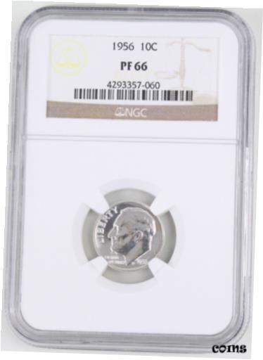 yɔi/iۏ؏tz AeB[NRC RC   [] 1956 Proof Roosevelt Silver Dime 10C NGC PF66